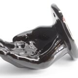 Black hand soap holder