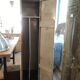 Cloakroom a waxed pickled metal door