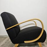 Fauteuil noir par Jindrich Halabala, années 1940