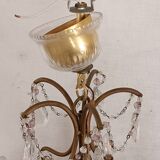 Chandelier with colored tassels