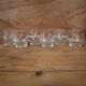 6 Verres transparent décors fleuris Luminarc vintage