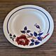 K&G Lunéville Chantal model round dish (pink flower, blue leaves)