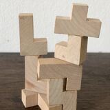 Wooden cube puzzle puzzle
