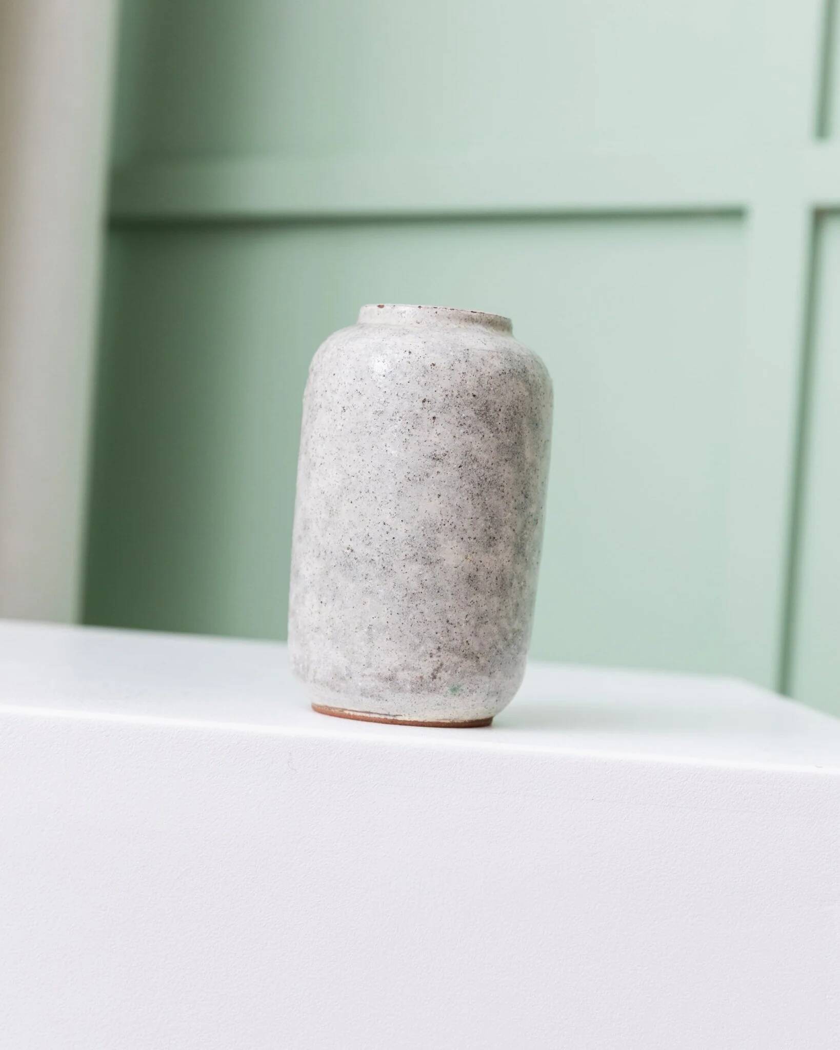 Vintage Grey Ceramic Vase by Gerhard Meisel, Stahnsdorf Workshop, 1950s