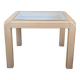Table basse bois et verre