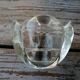Moulded glass candlesticks