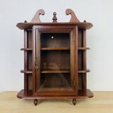 Vintage wooden miniature wall shelf