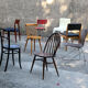 Series of 8 mismatched chairs
