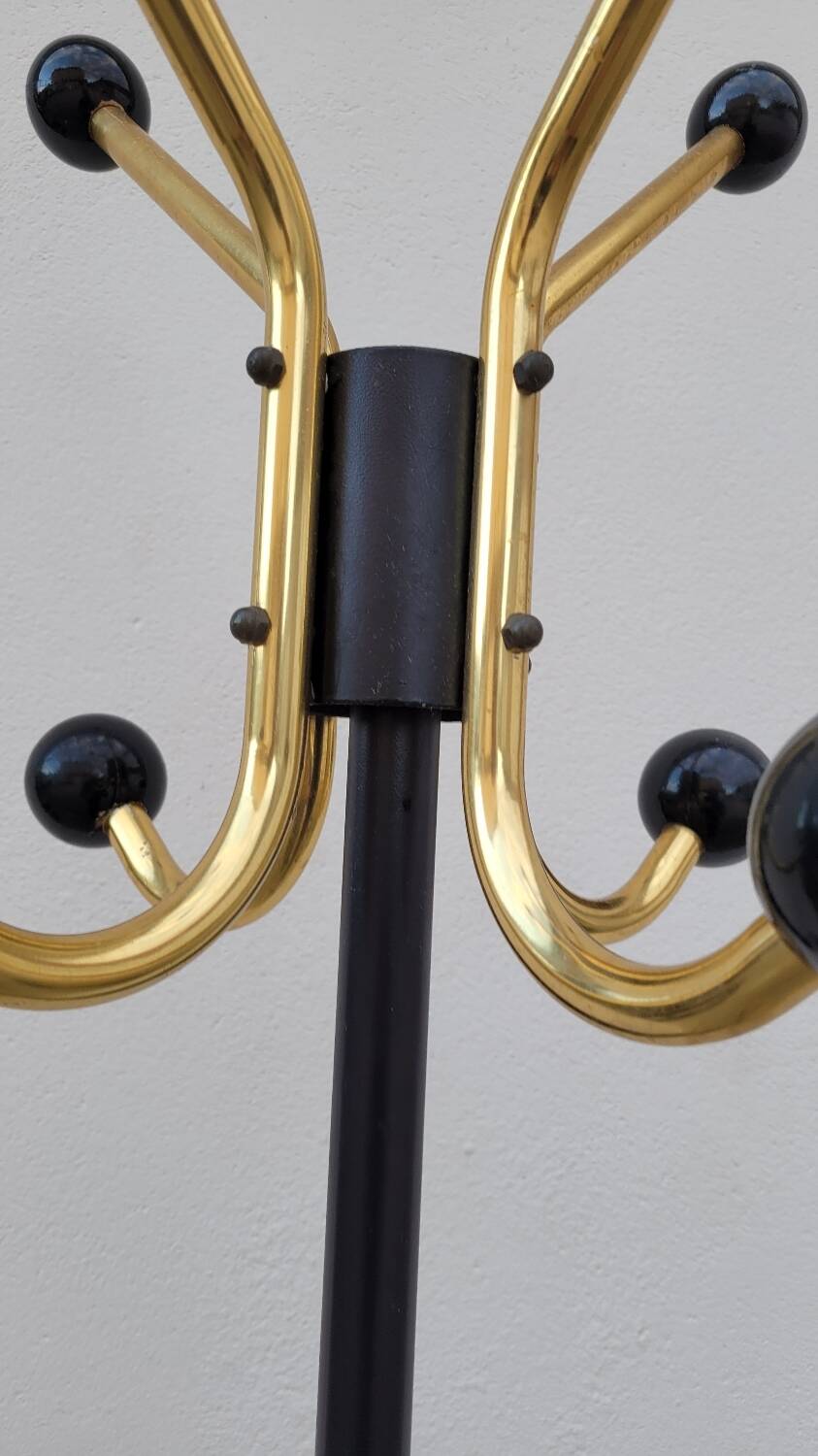Vintage Parrot Coat Rack with balls 1950s design