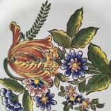 Saint Clément Tulip plate, hand-decorated