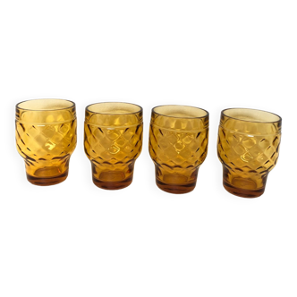 4 verres eau ocre, 1970