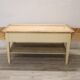 Worktable In Cream Lacquered Poplar Wood, Italy Late 19th Century