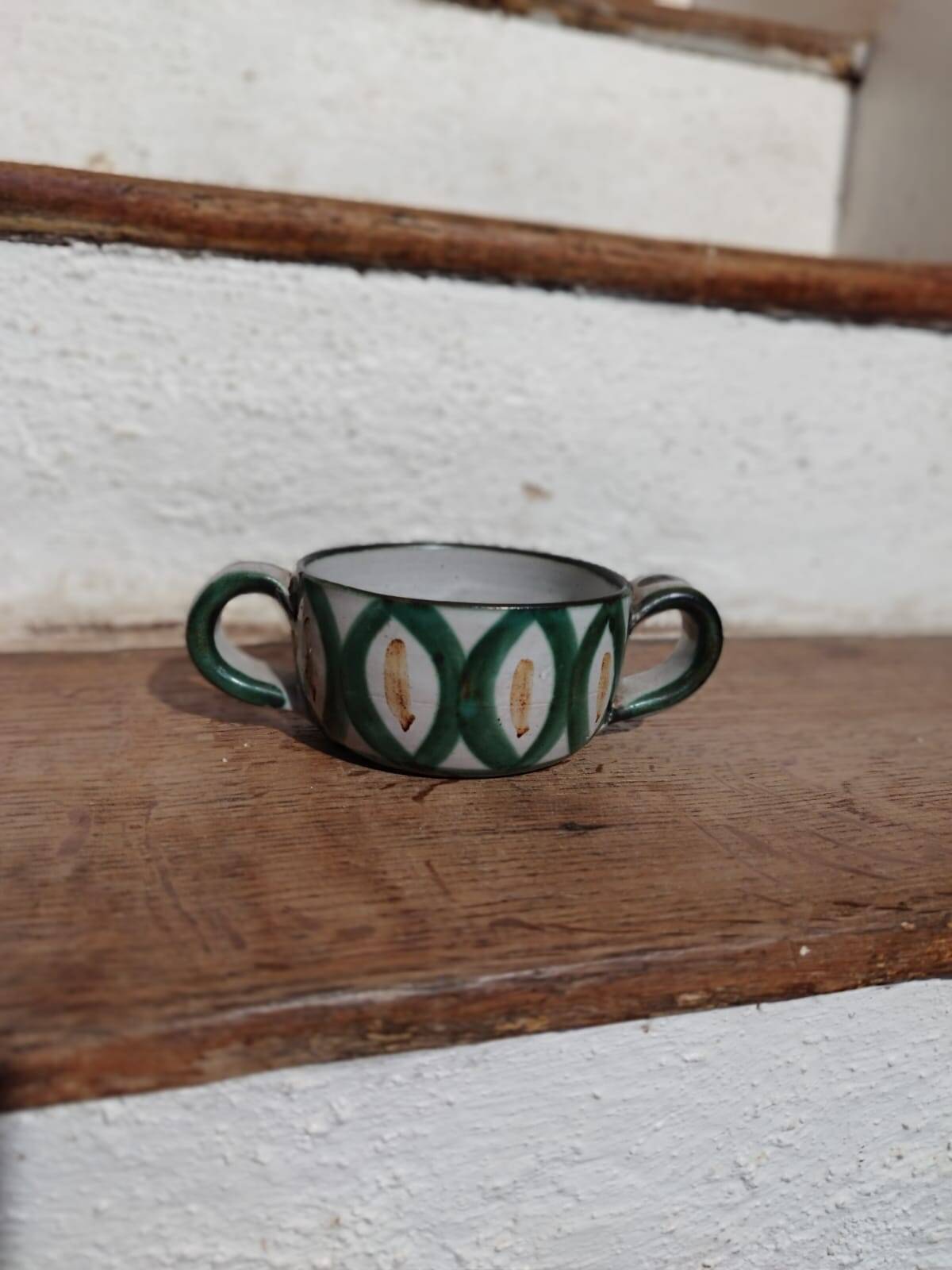 Small candy box without lid or small bowl with ears Robert Picault Vallauris