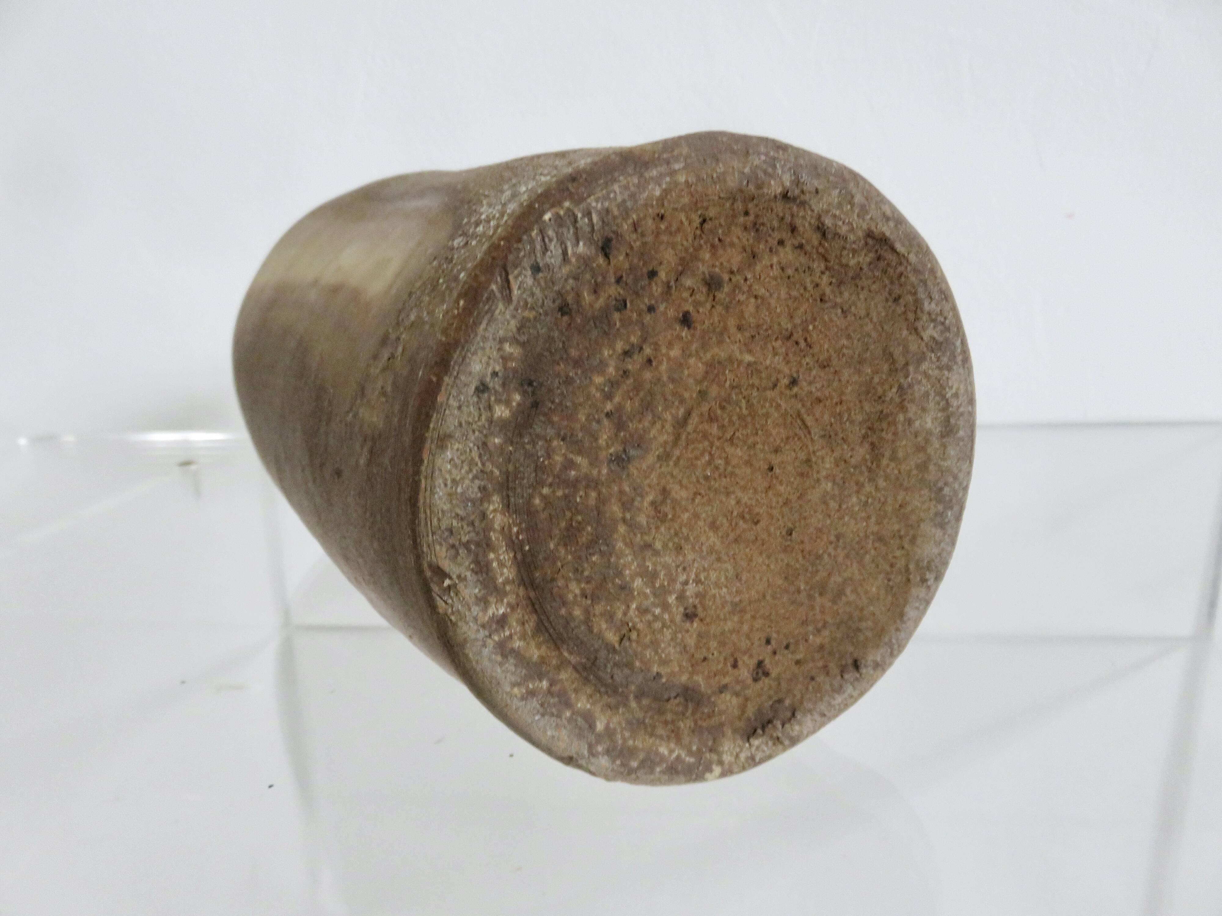 Large chamotte stoneware vase, 1970s