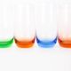 Set of 4 Italian Colorful Glasses, 1980s