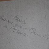 Vintage abstract painting signed Bepoix beaux art brest
