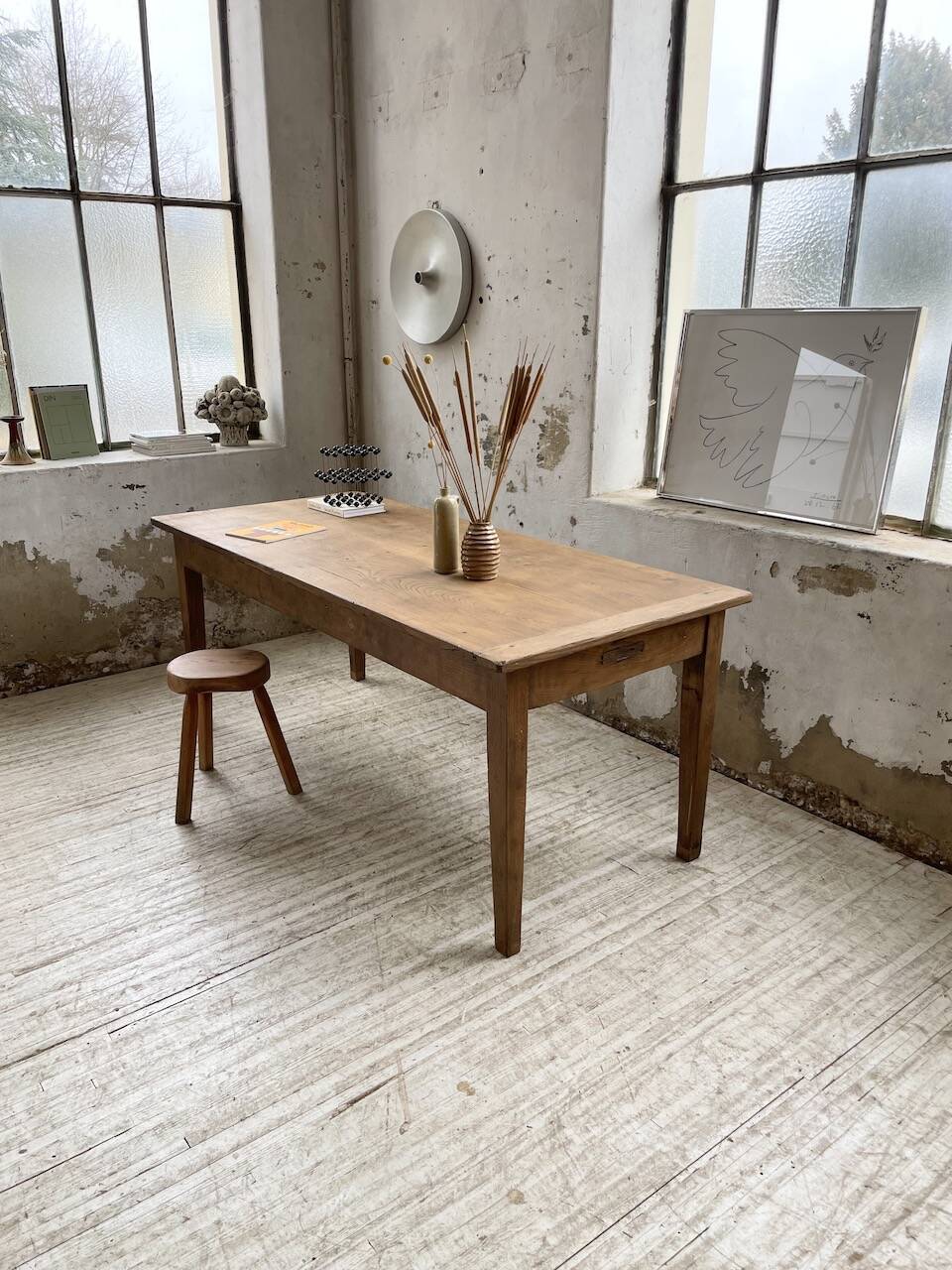 Oak farm table 2m