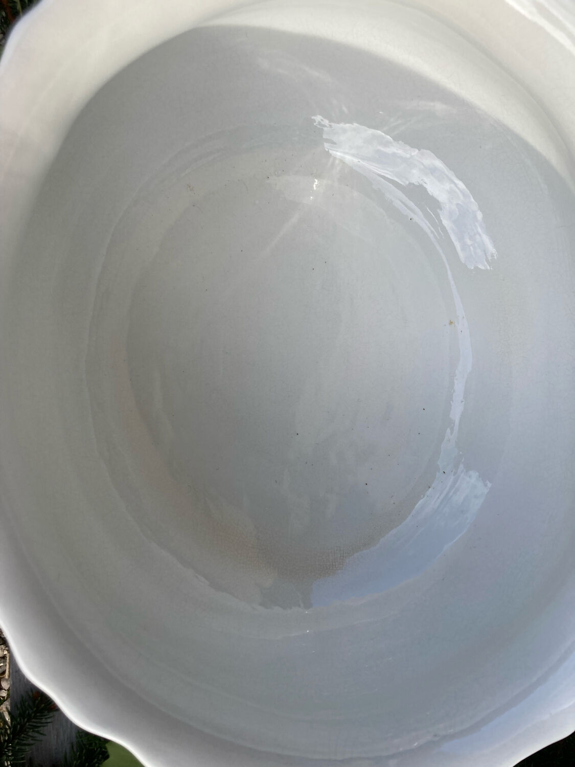 Antique Sarreguemines jardinière in porcelain