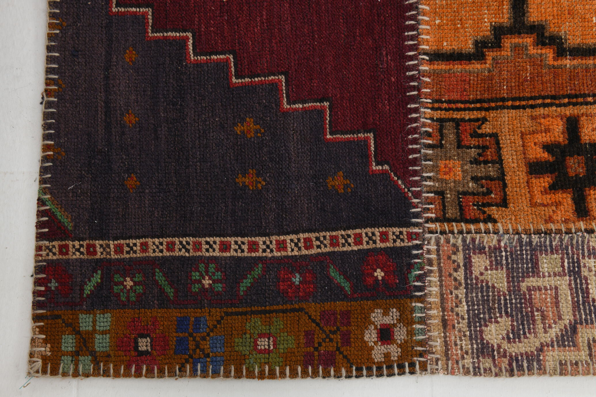 5x8 Red Classic Tapis Teppich Patchwork Rug,242x168Cm