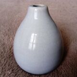 vase en céramique craquelée gris clair