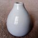 vase en céramique craquelée gris clair
