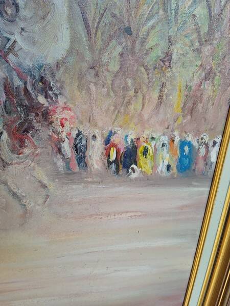 Roger Vivés painting fantasia oil on canvas