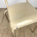School infirmary chair painted metal 50s
