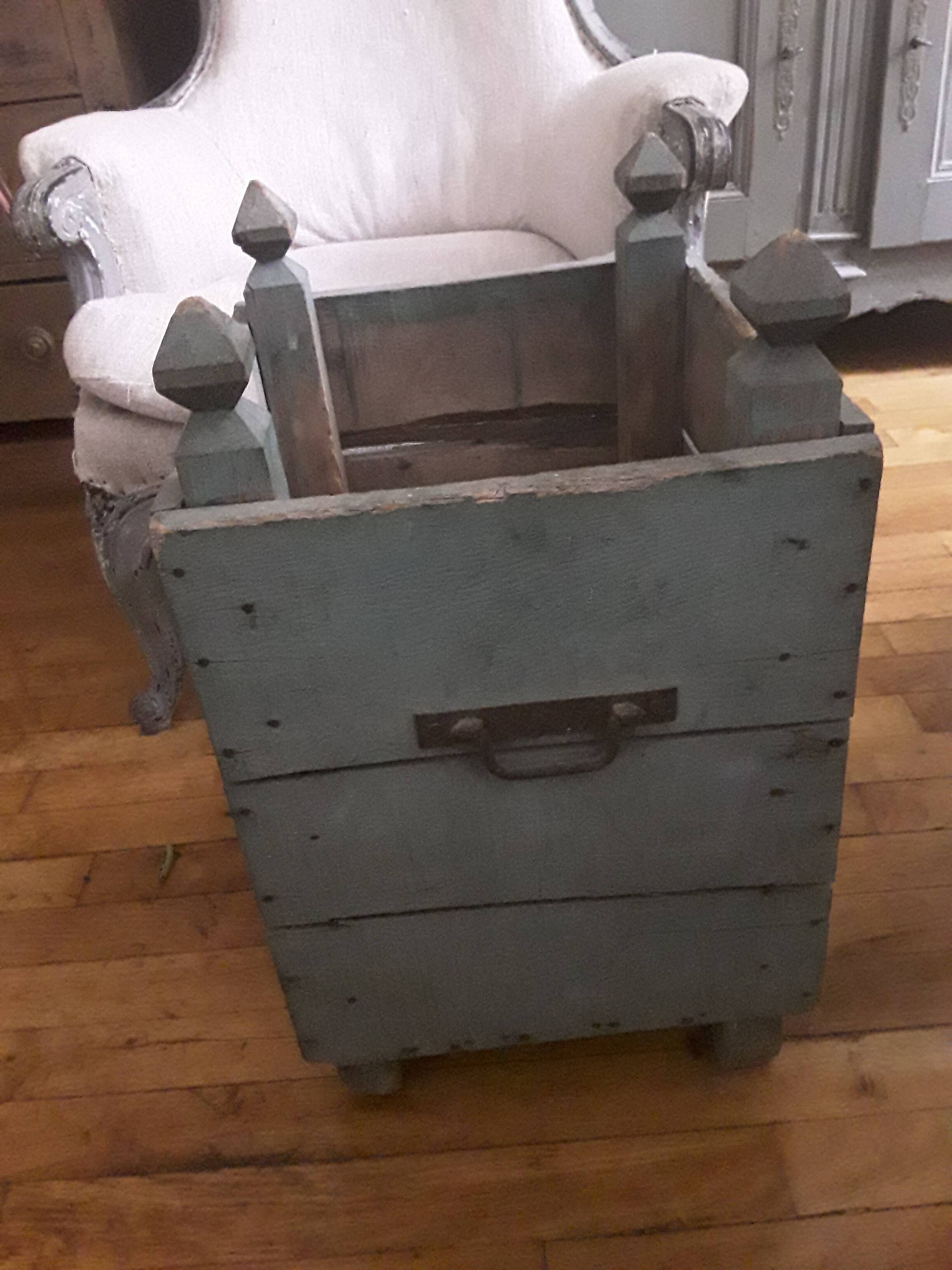 caisse d oranger 19ème bois avec poignées