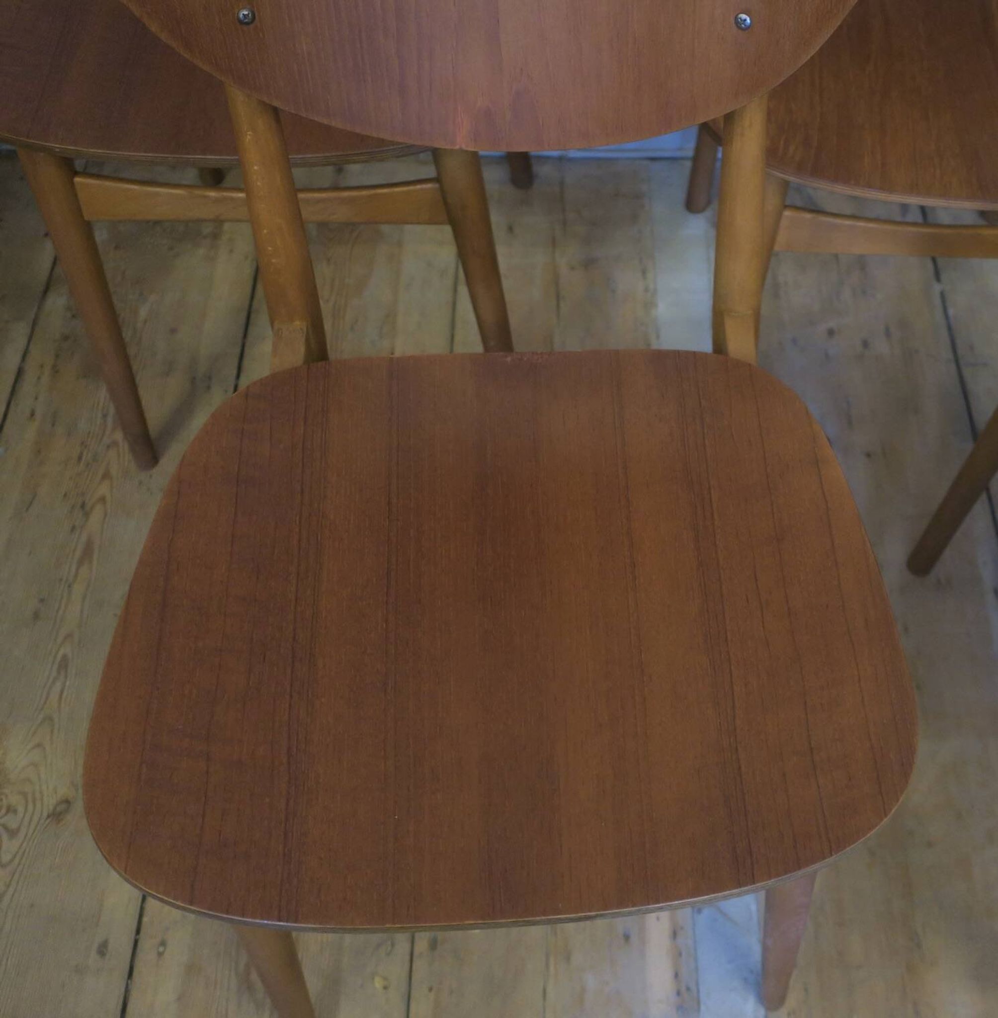 Set of 4 butterfly dining chairs, G-Plan attr. 1960s