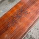 Vintage wooden trunk engraved with Indian ink