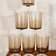 6 contemporary luminarc smoked glasses