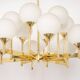 Stunning Sputnik chandelier by Kaiser, Germany, 1970s.