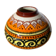 Quimper Henriot spinning top ball vase vintage soliflore art deco 1930 1940 celtic patterns orange black