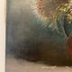 Old painting, still life with thistles signed C.Jung, 1928