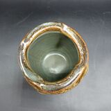 Vase en grès émaillé Amour en cage
