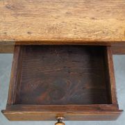 antique French oak dining table with 3 drawers and an exquisite patina