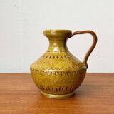 Italian pottery carafe from the mid-century by Aldo Londi for Bitossi, 1960s.