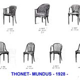 Thonet chair/armchair N°A846, 1928/30, by Otto Prutscher, leather seat