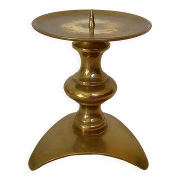 Bougeoir tripode en laiton