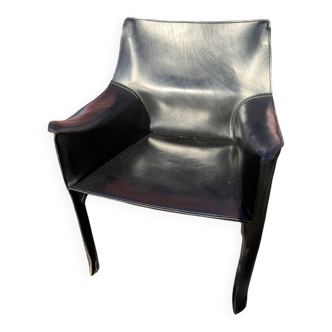 Cassina CAB 413 black armchair