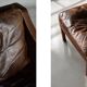 Vintage Mid-Century Danish Modern Lounge Leather Chair & Ottoman Model 2207