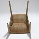Paire de chaises en paille, geneviève pons, 1950s