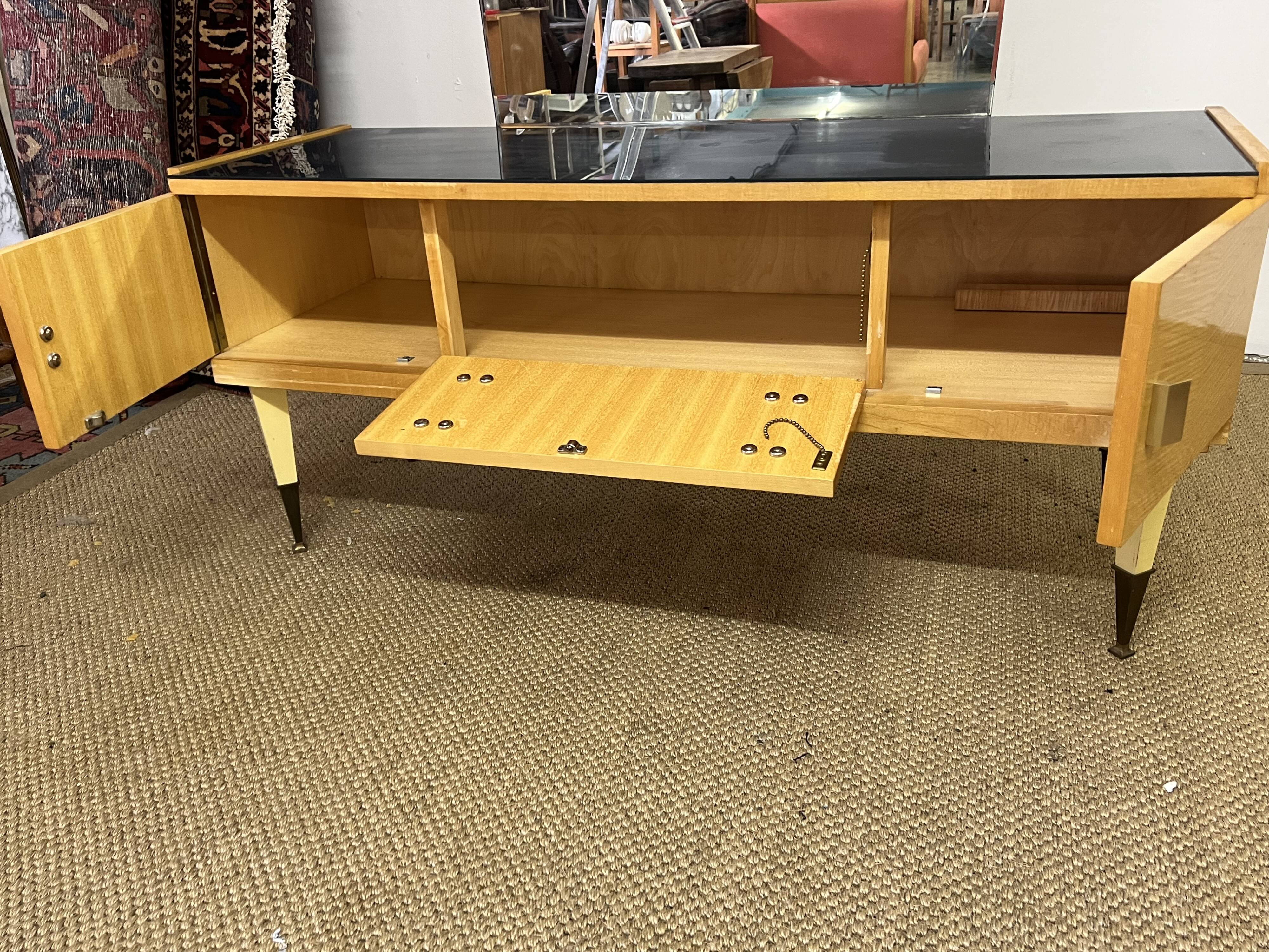 Vintage dressing table from the 50s in birch wood