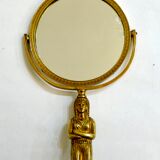 Egyptian standing mirror, made of brass 14x34cm