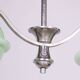 Czech Bauhaus Chandelier in Chrome-Plated Steel and Opaline Glass, 1930s