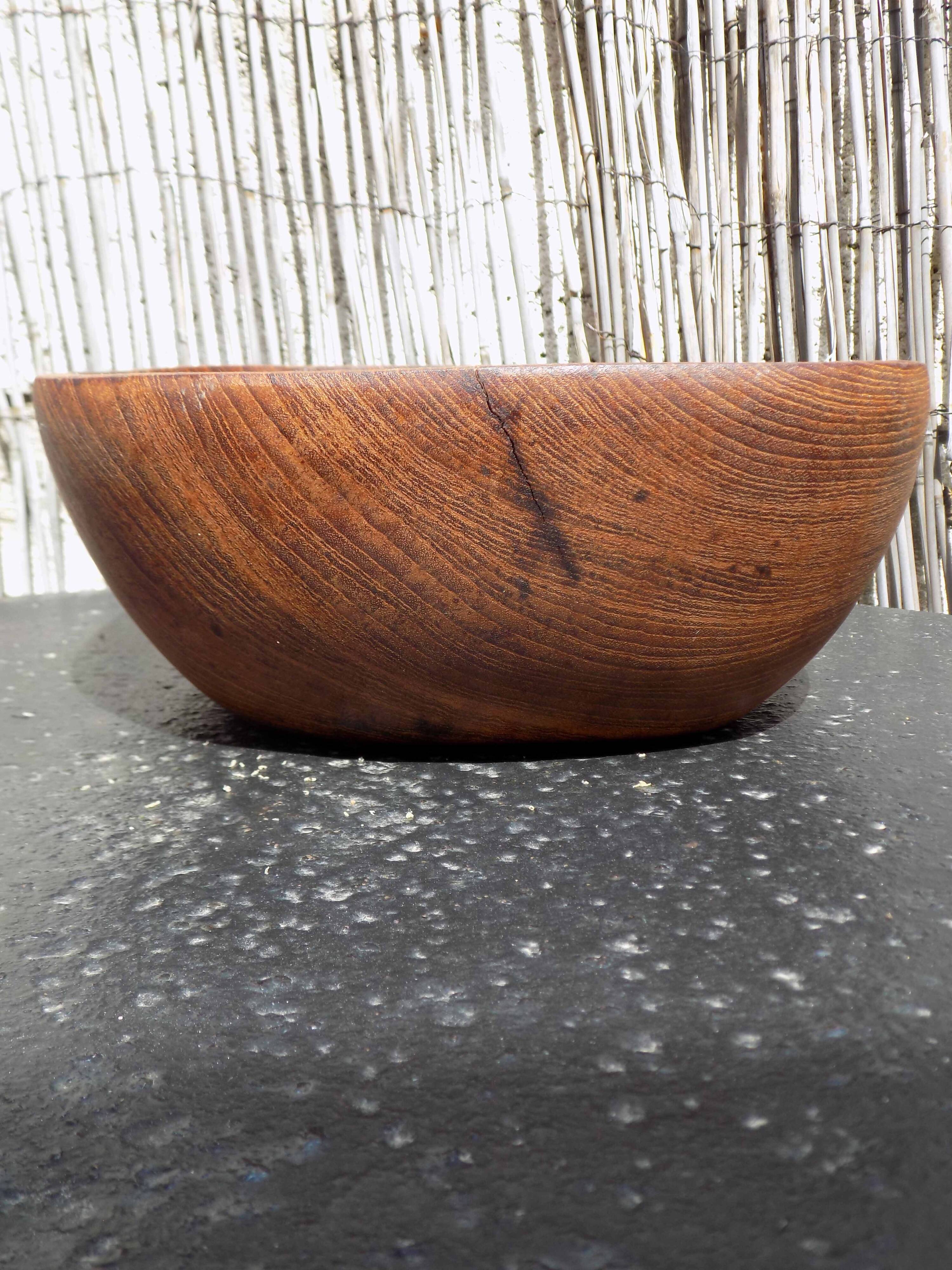 Wooden salad bowl