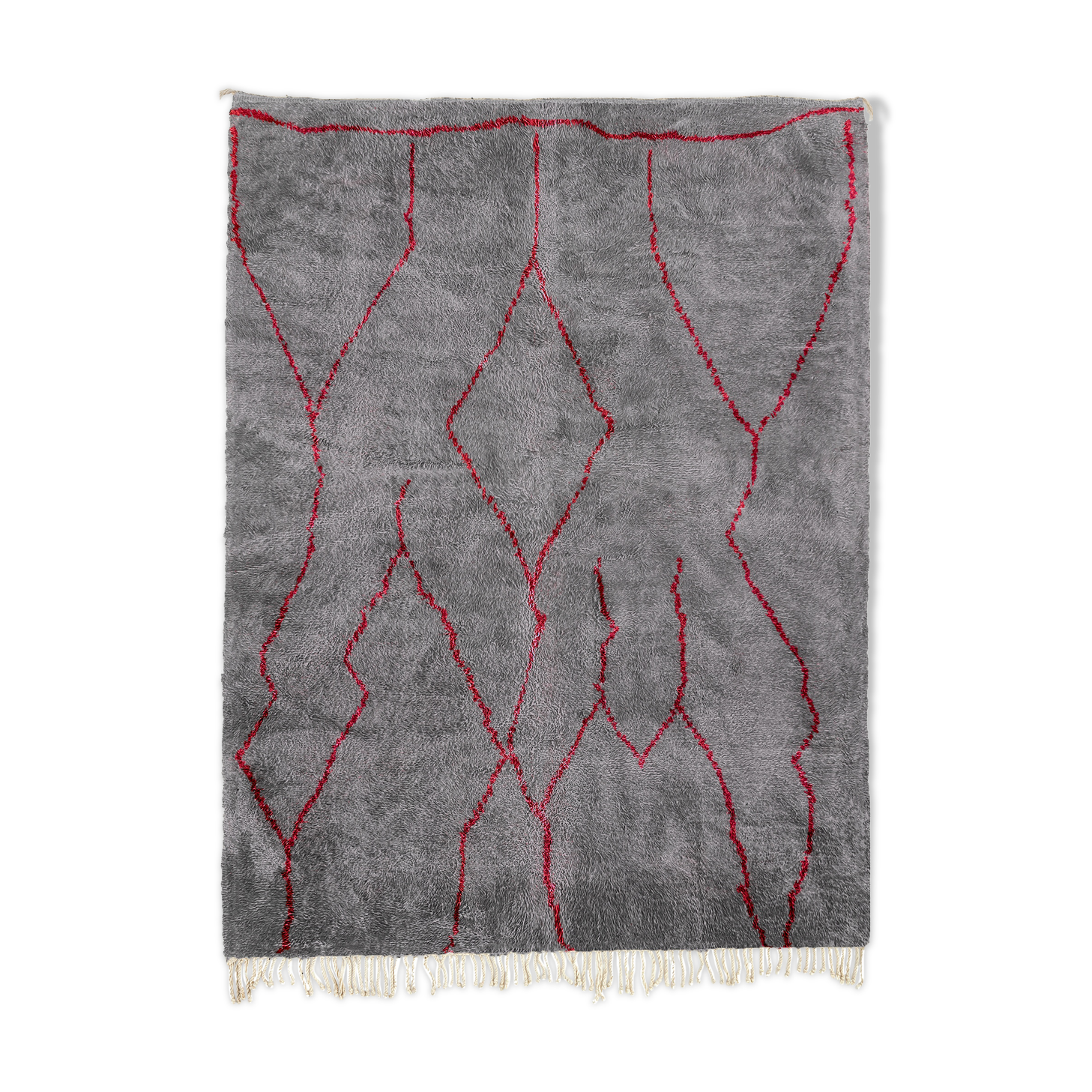 Modern Moroccan carpet grey contemporary  90x150cm