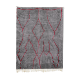 Modern Moroccan carpet grey contemporary  90x150cm