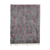 Modern Moroccan carpet grey contemporary  90x150cm