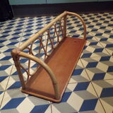 Vintage rattan shelf